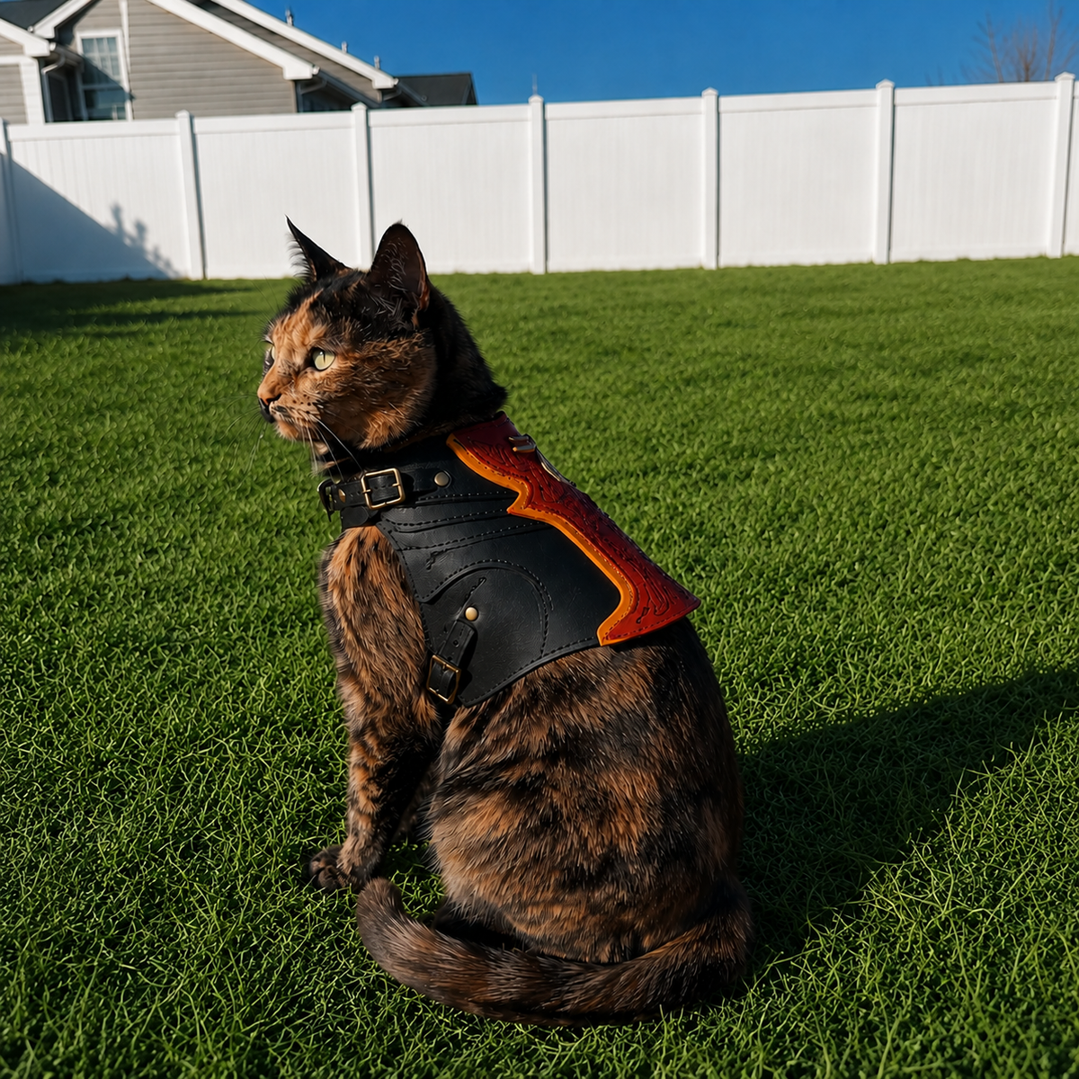 TACIN Leather Cat Vest
