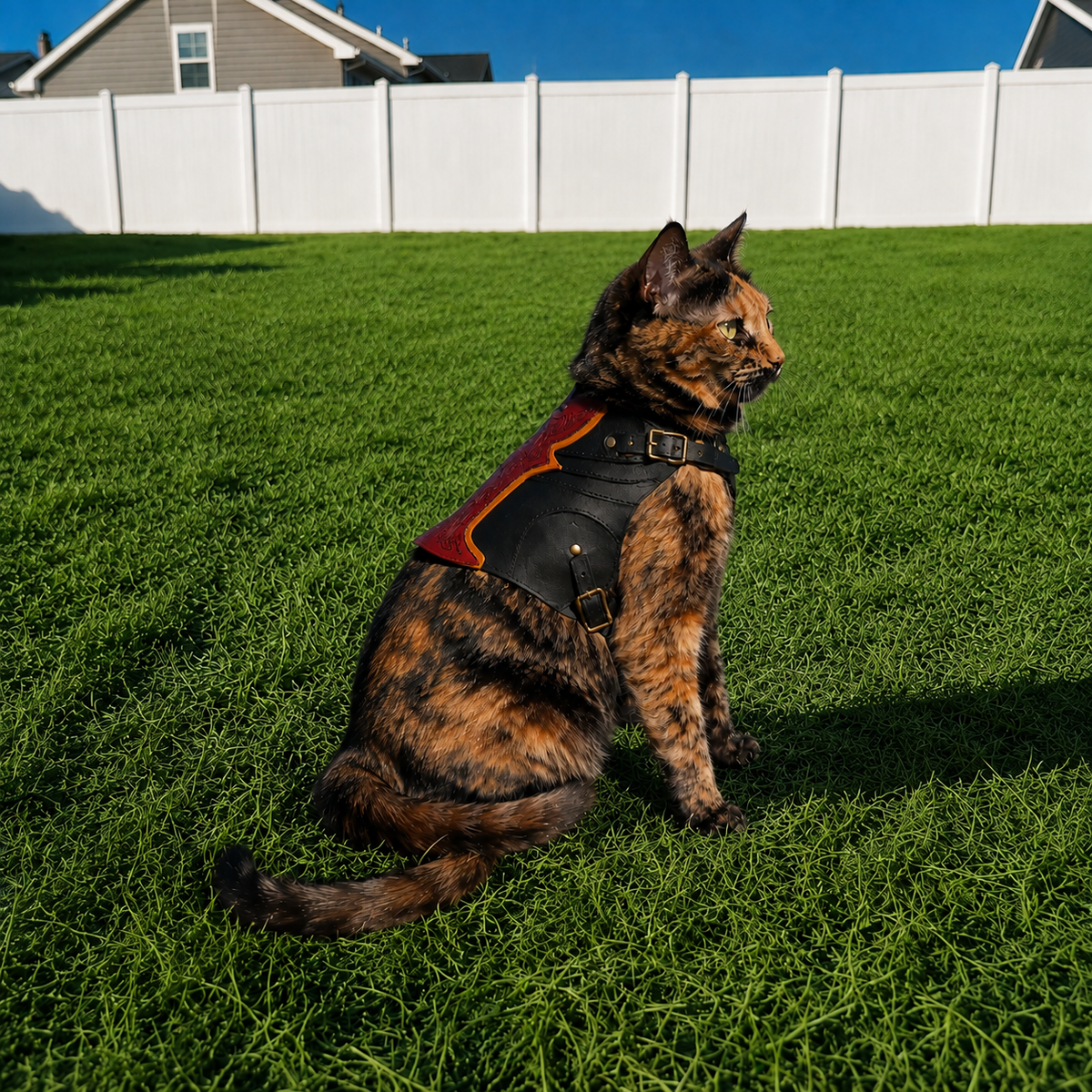 TACIN Leather Cat Vest