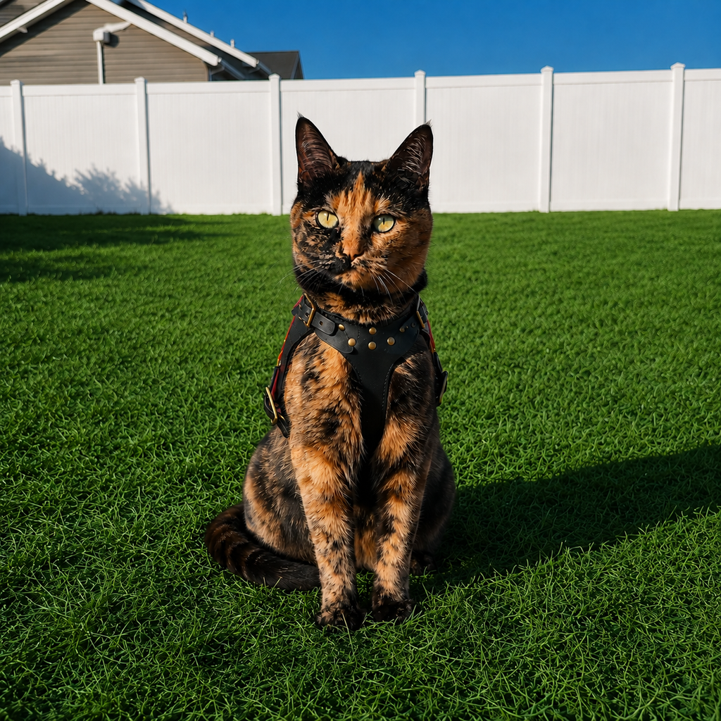 TACIN Leather Cat Vest