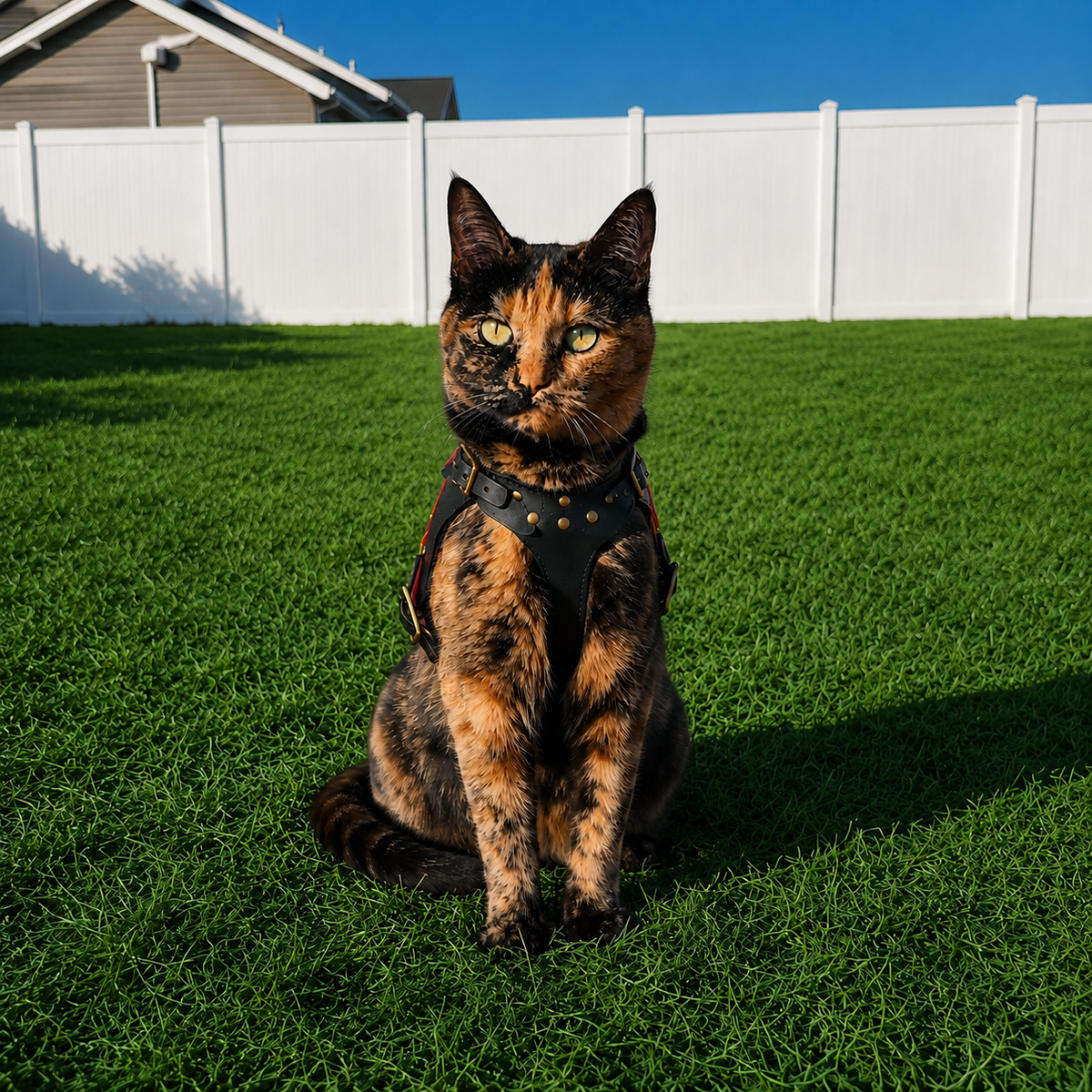 TACIN Leather Cat Vest