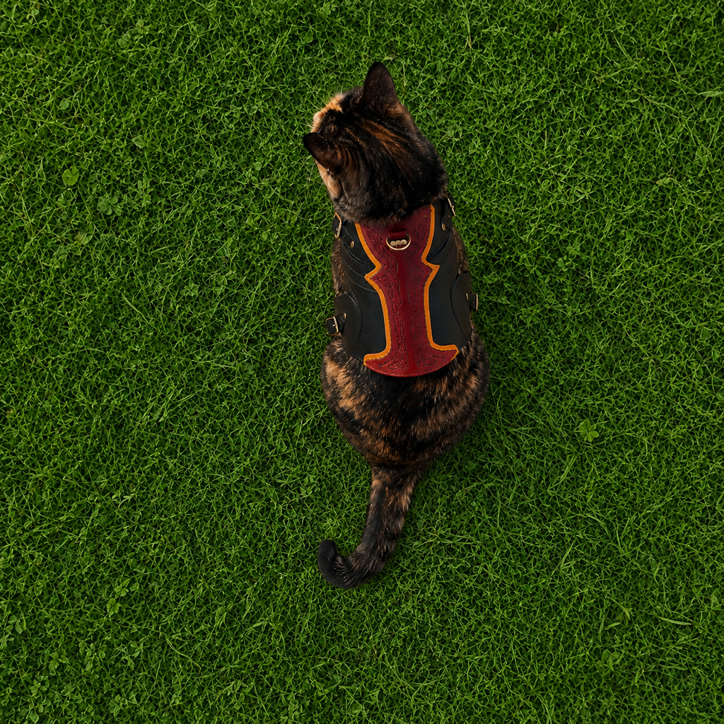 TACIN Leather Cat Vest