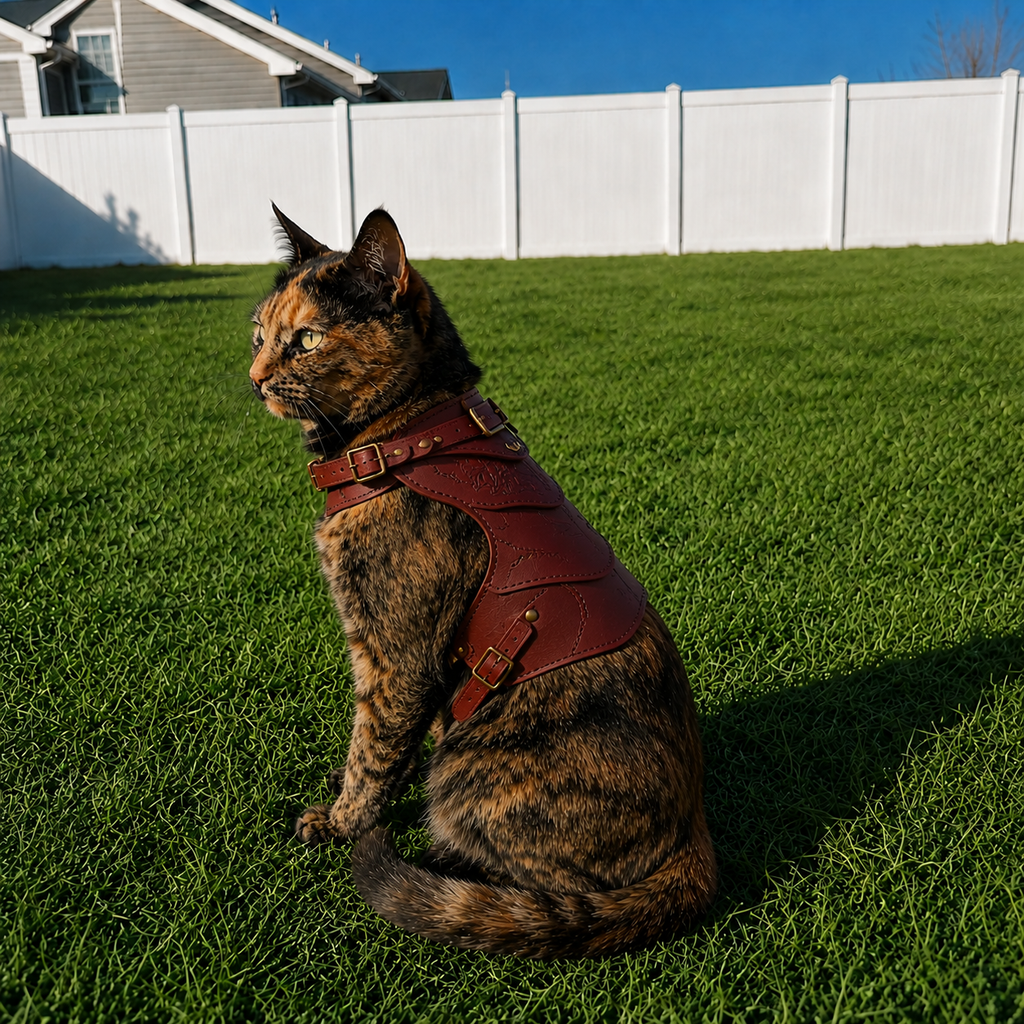 TACIN Leather Cat Vest