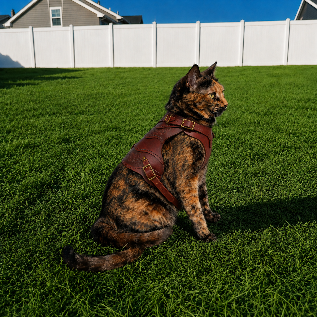 TACIN Leather Cat Vest