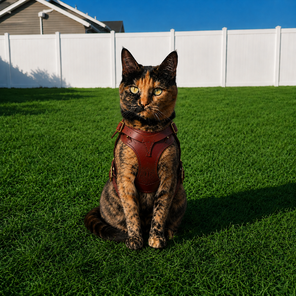 TACIN Leather Cat Vest