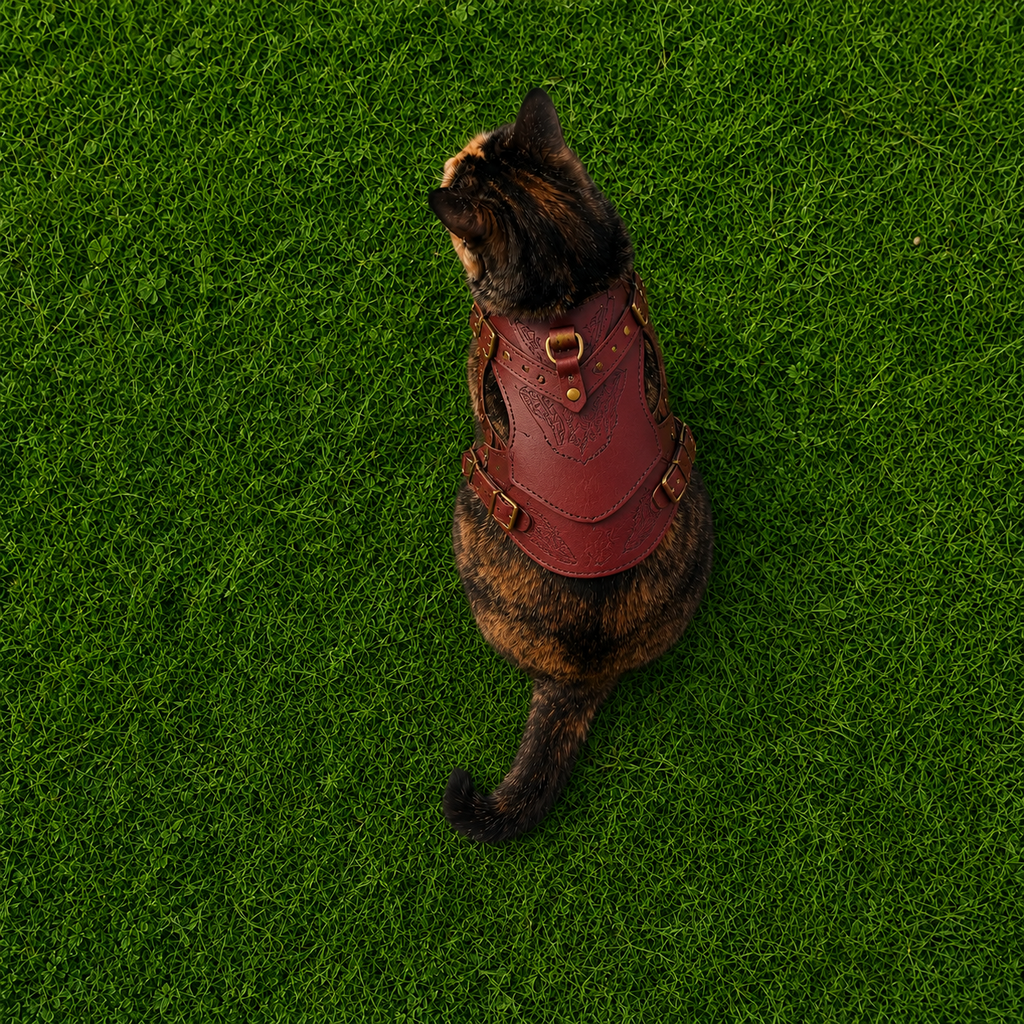 TACIN Leather Cat Vest