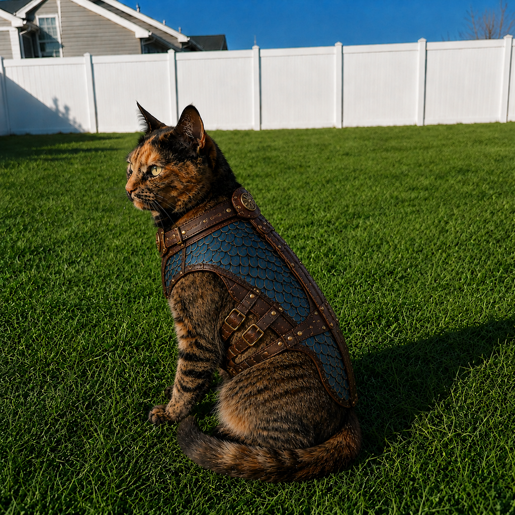 TACIN Leather Cat Vest