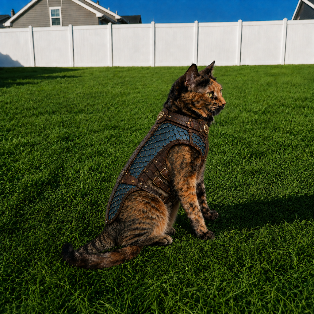 TACIN Leather Cat Vest