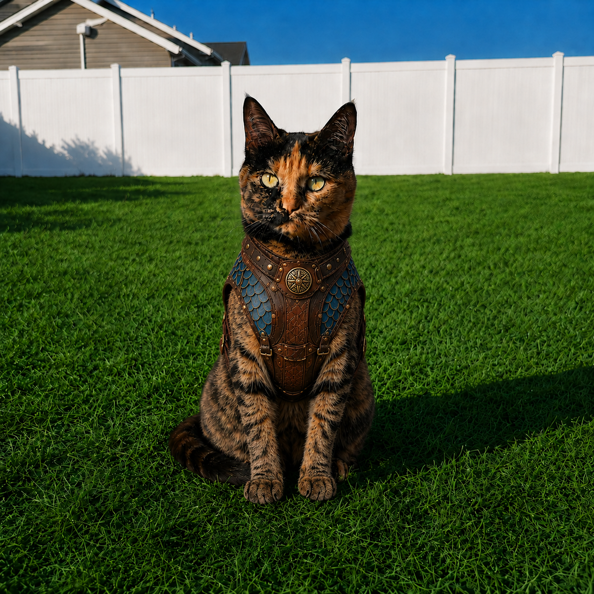 TACIN Leather Cat Vest